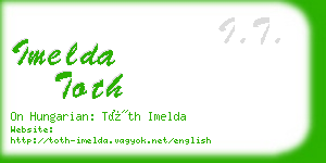 imelda toth business card